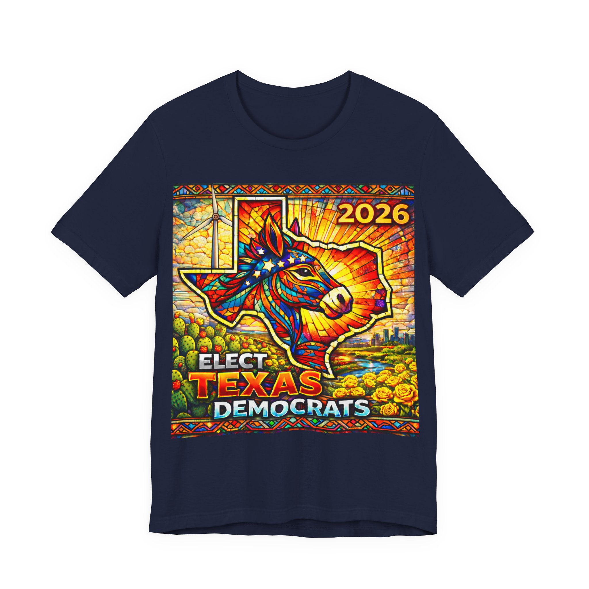 Elect Texas Democrats 2026 jersey tee, shown in the product's front mockup.